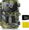 1080P 20MP Trail Camera;  Hunting Camera with 120Â°Wide-Angle Motion Latest Sensor View 0.2s Trigger Time Trail Game Camera with 940nm No Glow and IP6