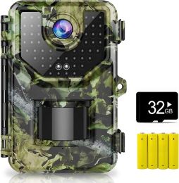 1080P 20MP Trail Camera;  Hunting Camera with 120Â°Wide-Angle Motion Latest Sensor View 0.2s Trigger Time Trail Game Camera with 940nm No Glow and IP6