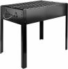 14 inch Portable Grill Charcoa Barbecue Grill, Small D, Portable Grill,Detachable Grill , Mini Tabletop Camping Grill BBQ, Black