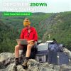 DBPOWER Portable Power Station, 110V Backup Lithium Battery Pure Sine Wave AC Outlet Solar Generator Supply (Solar Panel Not Included) for Emergency O