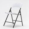 4 Pack Portable Plastic Folding Chairs, Sturdy Design, Indoor/Outdoor Events, Perfect for Camping/Picnic/Tailgating/Party, Easy to Clean, White