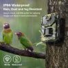 1080P 20MP Trail Camera;  Hunting Camera with 120Â°Wide-Angle Motion Latest Sensor View 0.2s Trigger Time Trail Game Camera with 940nm No Glow and IP6