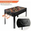 14 inch Portable Grill Charcoa Barbecue Grill, Small D, Portable Grill,Detachable Grill , Mini Tabletop Camping Grill BBQ, Black