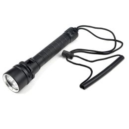 Aluminum alloy strong light rechargeable deep-diving flashlight (Option: )