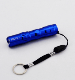 LED mini flashlight, aluminum alloy, strong light, small flashlight, 3W gift flashlight. (Color: )