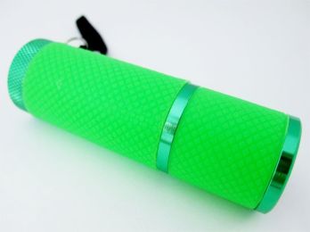 Luminous 9-head aluminum flashlight (Color: )