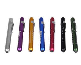 Multi Colors Medical Penlight First Aid LED White or Yellow Pen Light Torch for Doctor Nurse Diagnosis (Option: )