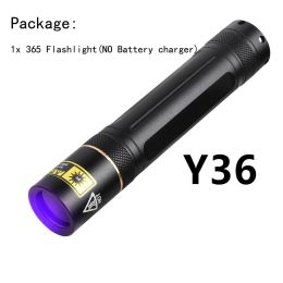 Y36 365nm 8006 365nm UV Fluorescent Agent Detection Woods Lamp Flashlight (Option: )