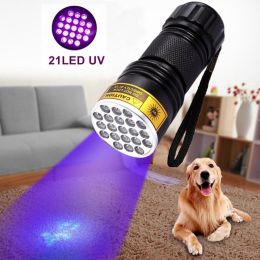 21LED violet flashlight LED violet UV UV Flashlight counterfeit flashlight (Option: )