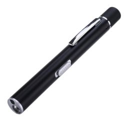 Led Stainless Steel Rechargeable Flashlight (Color: )