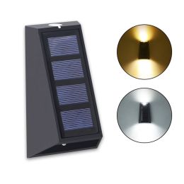 Solar Garden Courtyard Household Waterproof Up And Down Glow Outdoor Decoration Wall Lights (Option: )