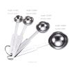 Manufacturer's off the shelf stainless steel measuring cup; measuring spoon set; cross-border baking tool with scale; 5 pieces; measuring spoon; coffe