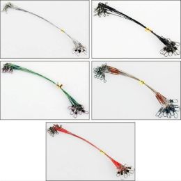 Winding Wire Wire Lure Front Wire Biting Line 12/15/21/26/28cm With Swivel Pin Rock Fishing (Color: Red, size: 21cm)