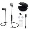 Bluetooth headset, best wireless sports headset with microphone, waterproof high-definition stereo anti-sweat in-ear earplugs, 8-hour battery noise re