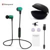 Bluetooth headset, best wireless sports headset with microphone, waterproof high-definition stereo anti-sweat in-ear earplugs, 8-hour battery noise re
