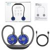 6 Speeds Ultra Quiet Portable 360Â° Adjustable Wearable Sport Fan