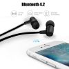 Bluetooth headset, best wireless sports headset with microphone, waterproof high-definition stereo anti-sweat in-ear earplugs, 8-hour battery noise re