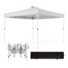 JOINATRE 10 x 10 FT Pop Up Canopy, Easy Set Up Outdoor Canopy Tent, Instant Folding Ez Up Canopy Commercial Gazebo Shelter, Air Vents, UV Protection w