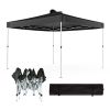 JOINATRE 8 x 8 FT Pop Up Canopy, Easy Set Up Outdoor Canopy Tent, Instant Folding Ez Up Canopy Commercial Gazebo Shelter, Air Vents, UV Protection wit