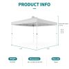 JOINATRE 10 x 10 FT Pop Up Canopy, Easy Set Up Outdoor Canopy Tent, Instant Folding Ez Up Canopy Commercial Gazebo Shelter, Air Vents, UV Protection w
