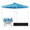 JOINATRE 10 x 10 FT Pop Up Canopy, Easy Set Up Outdoor Canopy Tent, Instant Folding Ez Up Canopy Commercial Gazebo Shelter, Air Vents, UV Protection w
