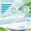 6 Speeds Ultra Quiet Portable 360Â° Adjustable Wearable Sport Fan